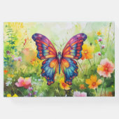 Vlinderblauw Sinaasappels vleugels Gastenboek (Achterkant)