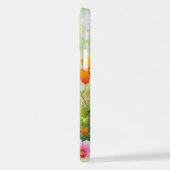 Vlinderblauw Sinaasappels vleugels iPhone Hoesje (Linkerkant)