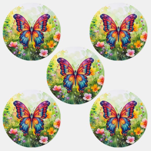 Vlinderblauw Sinaasappels vleugels kleding Labels (Groep)