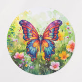 Vlinderblauw Sinaasappels vleugels kleding Labels (Design 1)