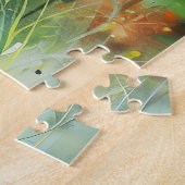 Vlinderblauw Sinaasappels vleugels Legpuzzel (Zijkant)