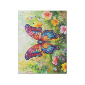 Vlinderblauw Sinaasappels vleugels Notitieblok (Linkerzijde)