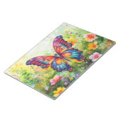 Vlinderblauw Sinaasappels vleugels Notitieblok (Schuin)