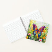 Vlinderblauw Sinaasappels vleugels Notitieboek (Binnen)