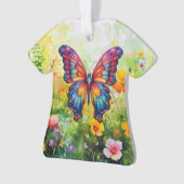 Vlinderblauw Sinaasappels vleugels Ornament (voorkant)