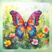 Vlinderblauw Sinaasappels vleugels Raamsticker (Vel 3)