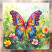 Vlinderblauw Sinaasappels vleugels Raamsticker (Vel 2)