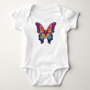 Vlinderblauw Sinaasappels vleugels Romper