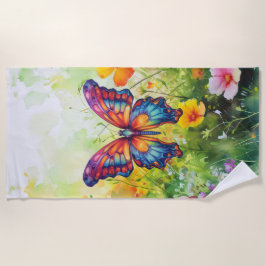 Vlinderblauw Sinaasappels vleugels Strandlaken