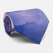 Vlinderblauw Sinaasappels vleugels Stropdas (Opgerold)