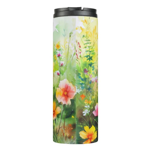 Vlinderblauw Sinaasappels vleugels Thermosbeker (Achterkant)