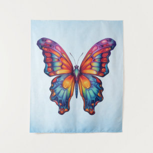 Vlinderblauw Sinaasappels vleugels Wandkleed