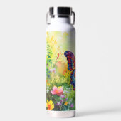 Vlinderblauw Sinaasappels vleugels Waterfles (Voorkant)