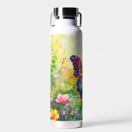 Vlinderblauw Sinaasappels vleugels Waterfles