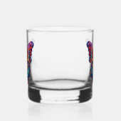 Vlinderblauw Sinaasappels vleugels Whisky Glas (Links)