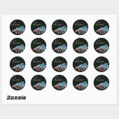 Vlinderblauw zwart liefde stickers (Vel)