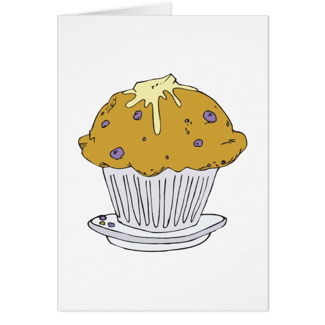 vlinderblauwe bosbessenmuffin (Voorkant)