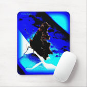 vlinderblauwe mousepad, Calamityjan Muismat (Met muis)