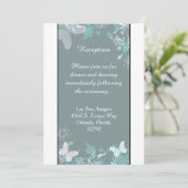 Vlinderbloem Lentekaart 3.5x7 Ontvangstkaart Kaart (Staand voorkant)