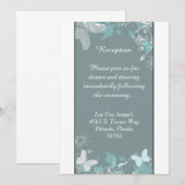 Vlinderbloem Lentekaart 3.5x7 Ontvangstkaart Kaart (Voorkant / Achterkant)