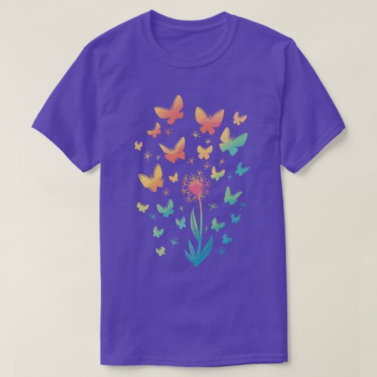 vlinderbloembloem vlinderbloemtuin t-shirt (Design voorkant)