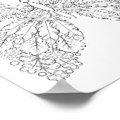 Vlinderbloemen #13 Fantasy Kleurplaten Poster (Hoek)