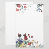  vlinderbloemen briefpapier (Voorkant / Achterkant)