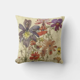 Vlinderbloemen door Charles Mackintosh Kussen