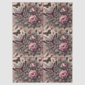 Vlinderbloemen Vlinders grillige ontkoppeling Tissuepapier (Voorkant)