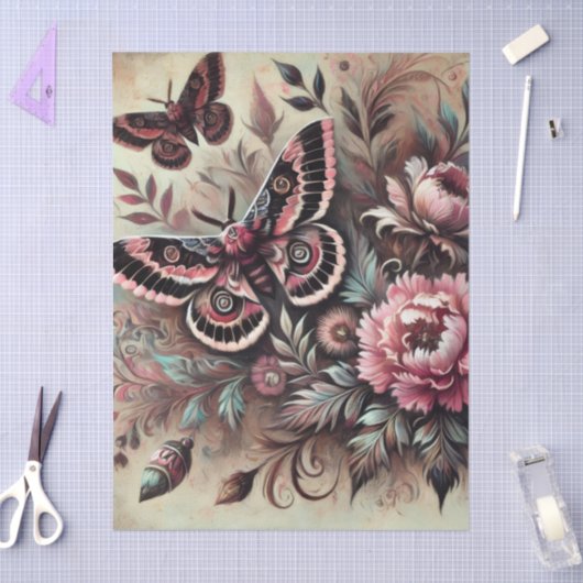 Vlinderbloemen Vlinders grillige ontkoppeling Tissuepapier (Craft)