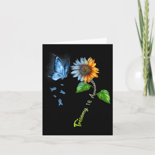 Vlinderbloemenbloem 18 Bewustheid Kaart (Voorkant)