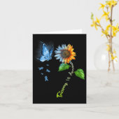 Vlinderbloemenbloem 18 Bewustheid Kaart (Gele Bloem)