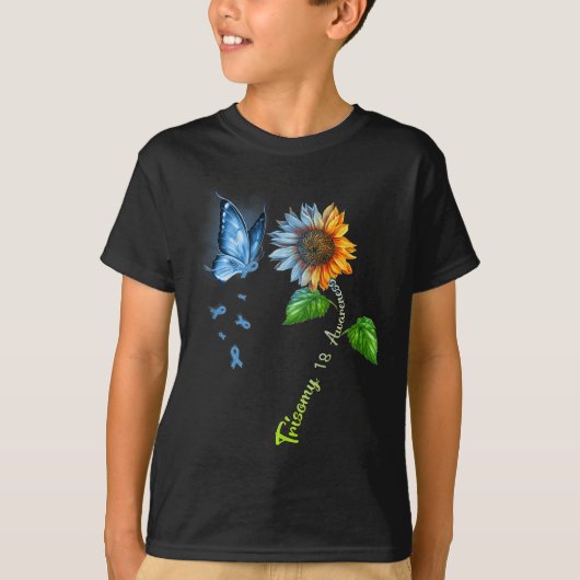 Vlinderbloemenbloem 18 Bewustheid T-shirt (Voorkant)