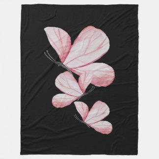 vlinderbloemenschilderij vlinder schattige natuur fleece deken