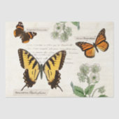vlinderbloemetjesmonarch gekleurde Dame Tissuepapier (Voorkant)