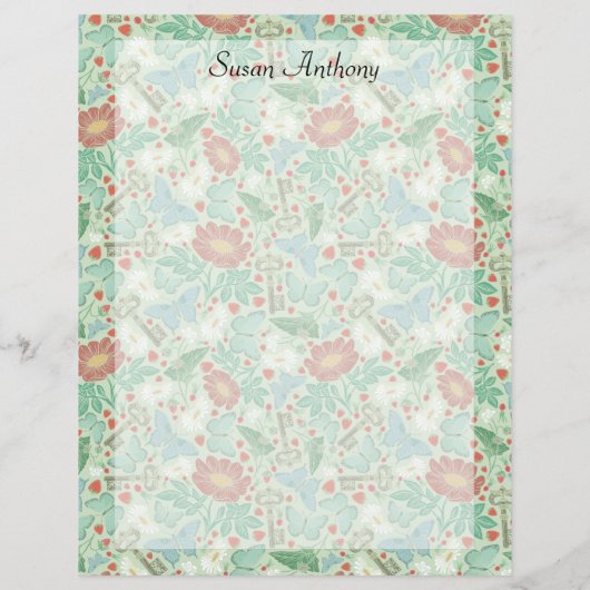 vlinderbloemig lichtpapier (Achterkant)