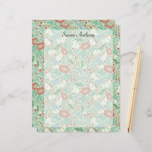 vlinderbloemig lichtpapier (Voorkant / Achterkant in situ)