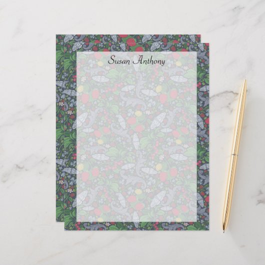  vlinderbloemig marigolantiepapier (Voorkant / Achterkant in situ)