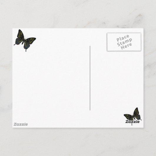 Vlinderbloemige Briefkaart (Achterkant)