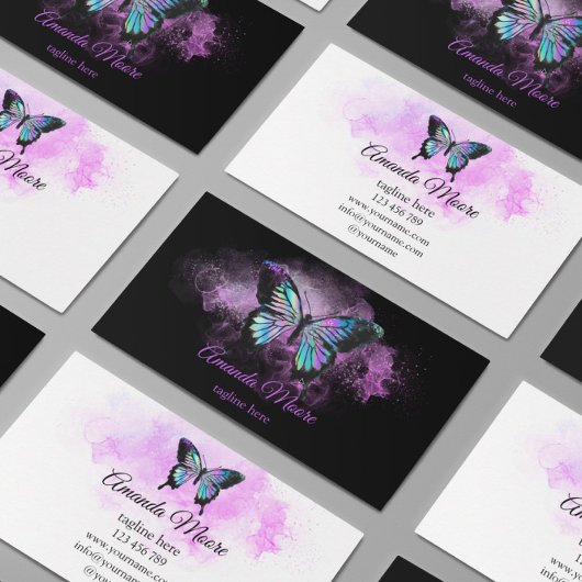 vlinderbloemige therapeut holograaf visitekaartje