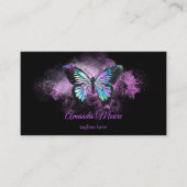 vlinderbloemige therapeut holograaf visitekaartje (Voorkant)