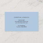 vlinderbloemige vlinder visitekaartje (Achterkant)