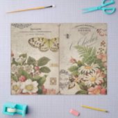 vlinderbloemigen en ephemera-ontkoppeling tissuepapier (Craft)