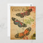  vlinderbloemigen Franse bloemen Briefkaart (Voorkant / Achterkant)