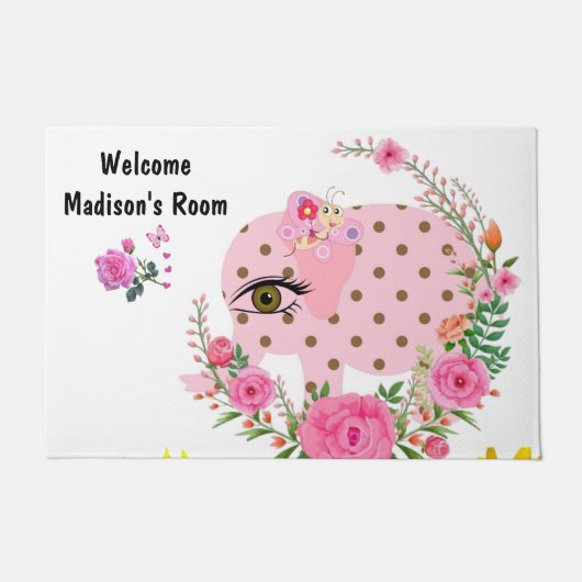 Vlinderbloemkool voor vlindervloeren deurmat (Voorkant)