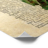 Vlinderbloemkunst op de  woordenboekpagina poster (Hoek)