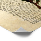 Vlinderbloemkunst op de  woordenboekpagina poster (Hoek)