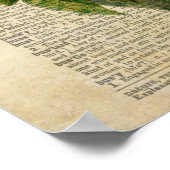 Vlinderbloemkunst op de woordenboekpagina poster (Hoek)