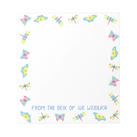 Vlinderblok Notitieblok (Voorkant)