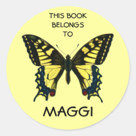 Vlinderboek etiketten